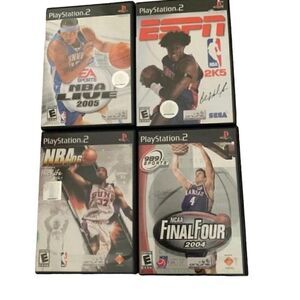 PlayStation 2 Basketball Games NBA 2K5, NCAA Final Four 04, NBA Live 05, NBA06⭐️